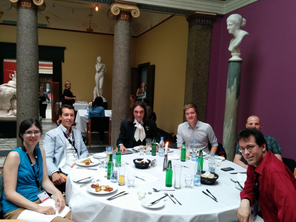 Lunch with Fields medalist Cédric Villani and 4 other young researchers.