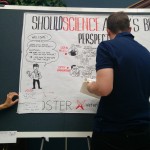 Live drawing of the session on open access.